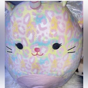 Squishmallow Soraya the Cat Unicorn Leopard Pink Fantasy Squad Plush Kelly Toys